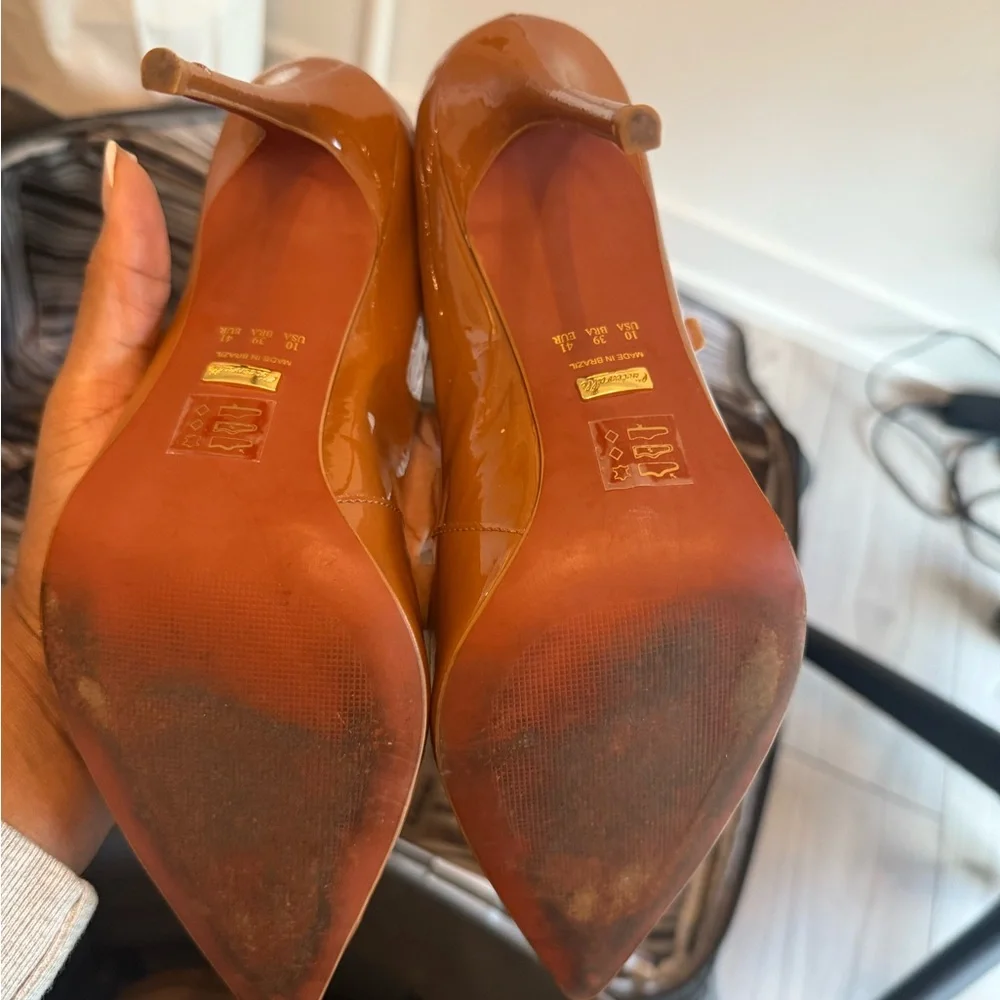 L'INTERVALLE Caramel Patent Leather Heels - Picture 7 of 8